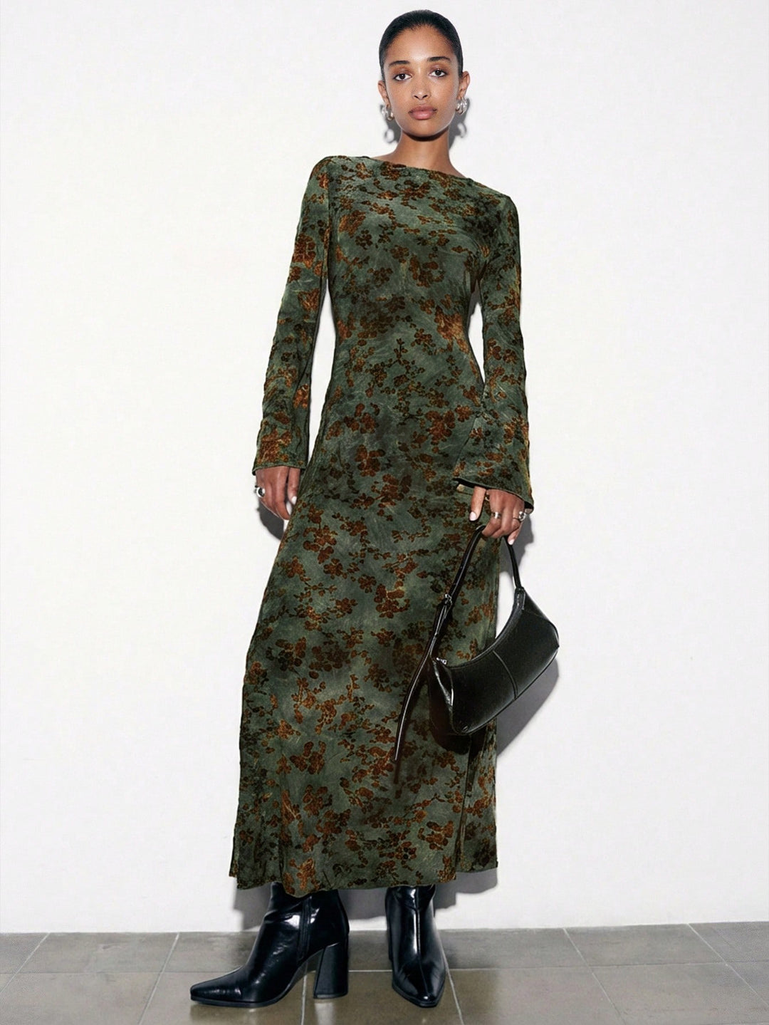 SHEIN maxi ruha, khaki