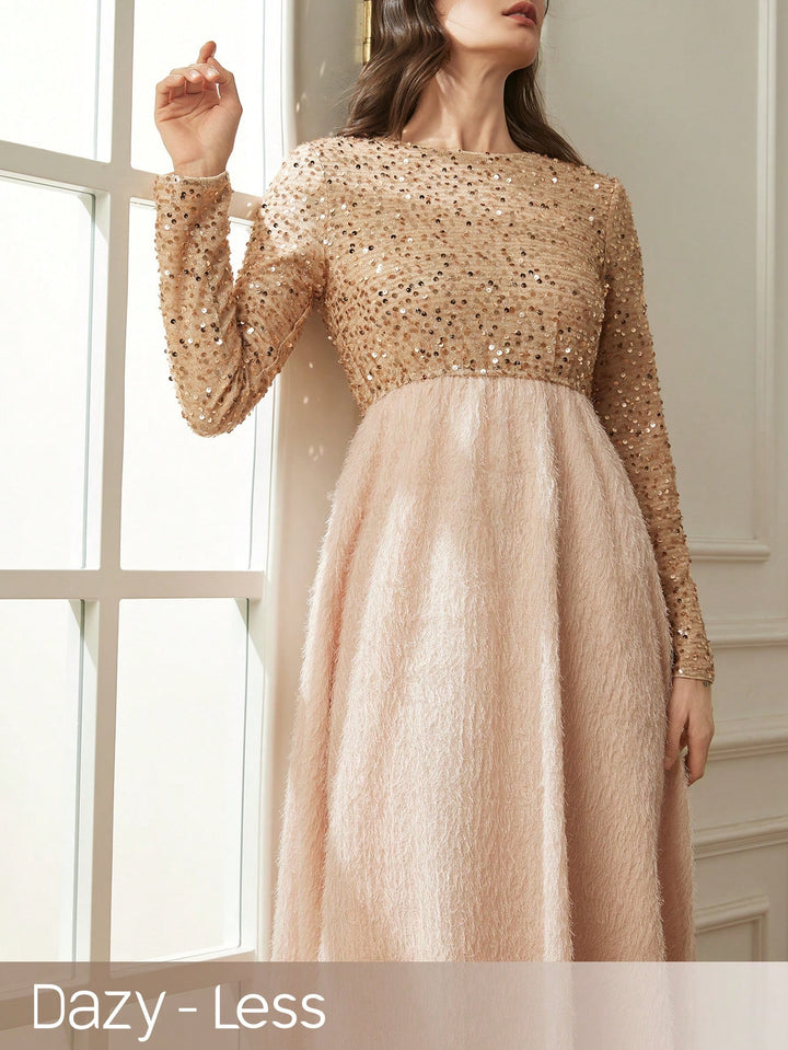 Rochie maxi SHEIN, bej