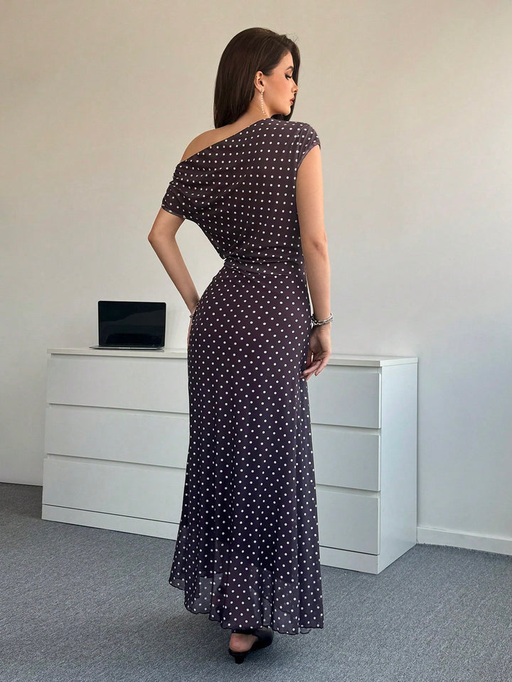 Rochie maxi SHEIN, maro