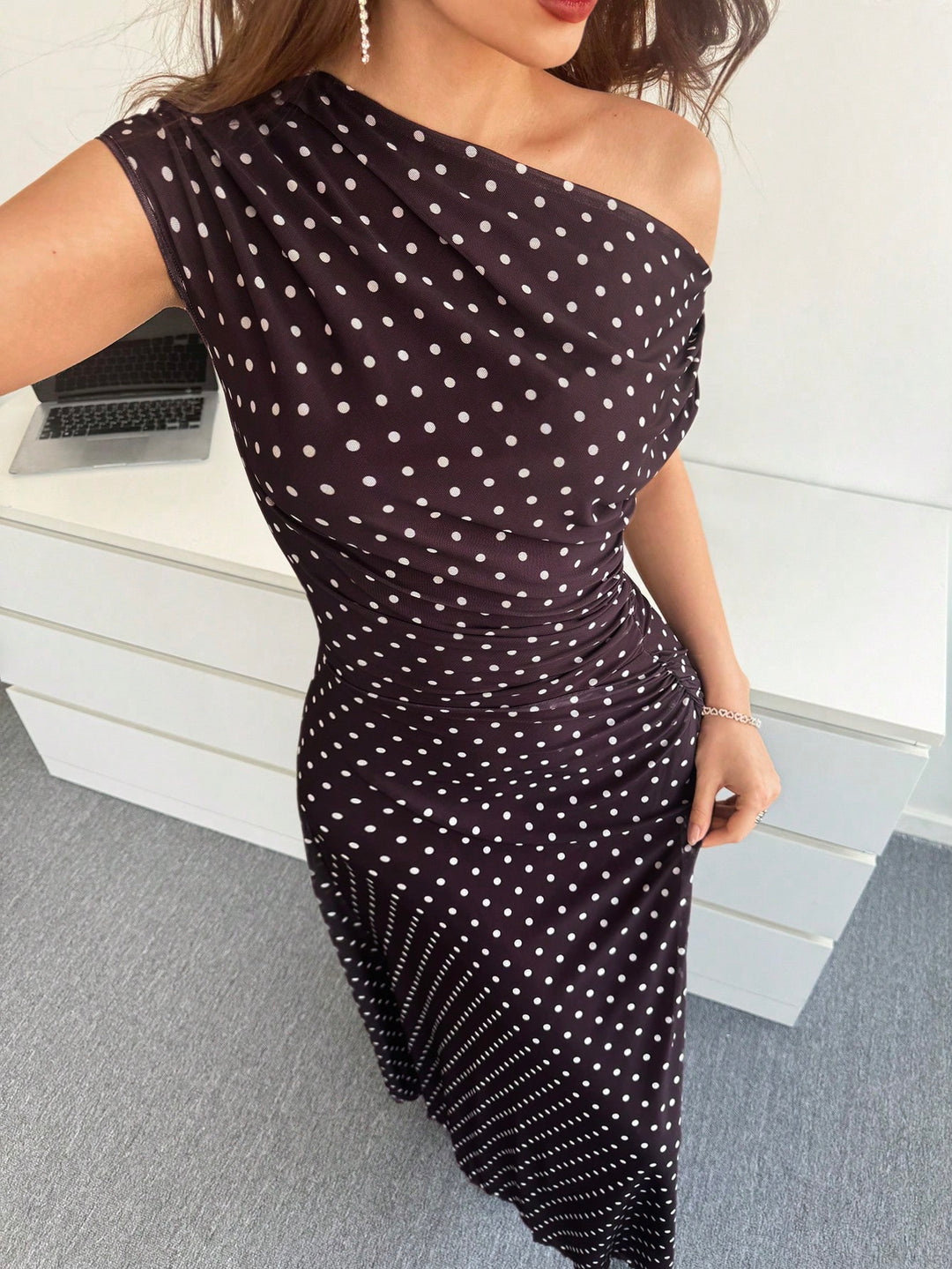 Rochie maxi SHEIN, maro