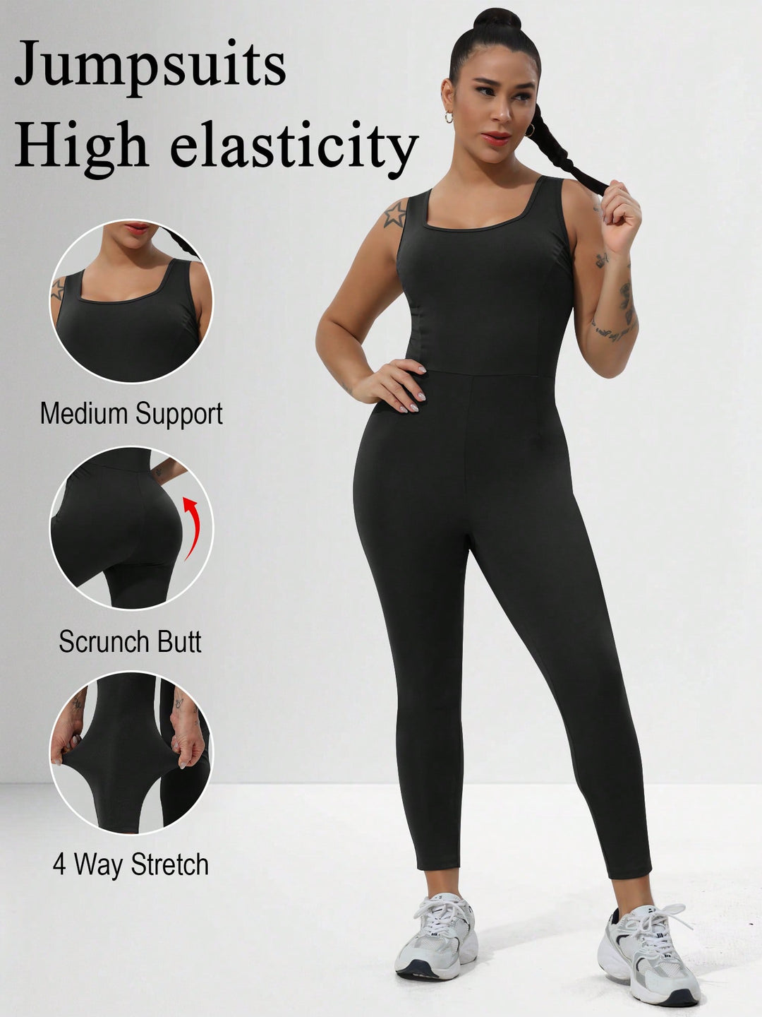 Body sport SHEIN, negru