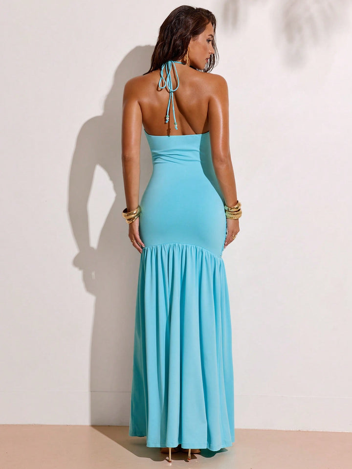 Rochie maxi SHEIN, verde