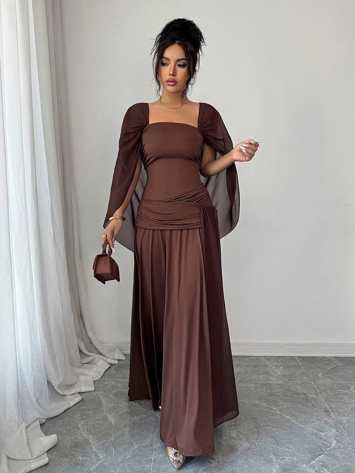 Rochie maxi SHEIN, maro