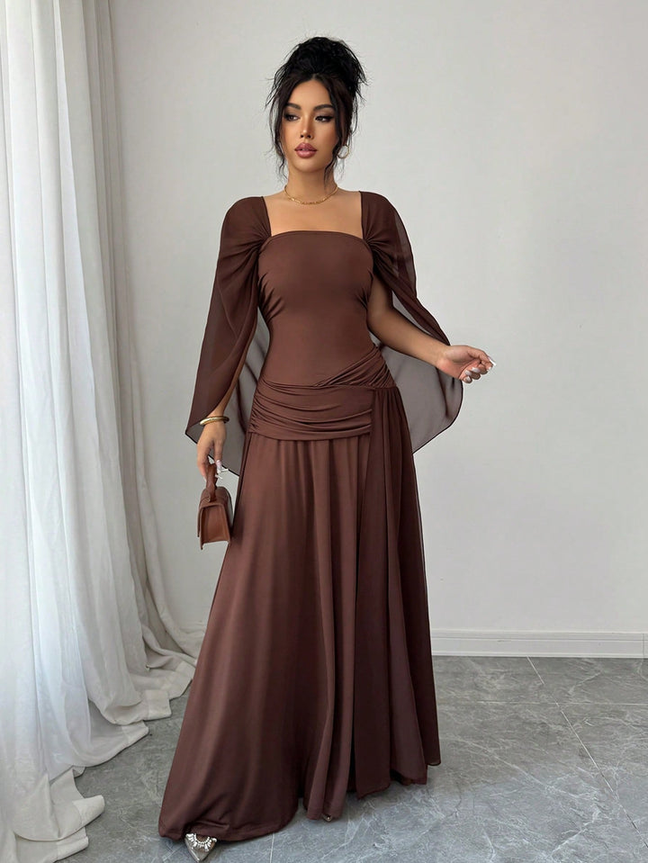 Rochie maxi SHEIN, maro