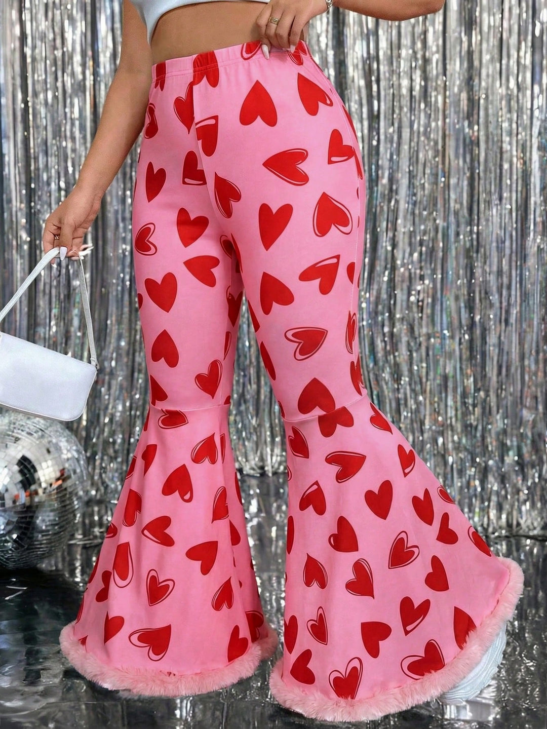 Pantaloni SHEIN, roz