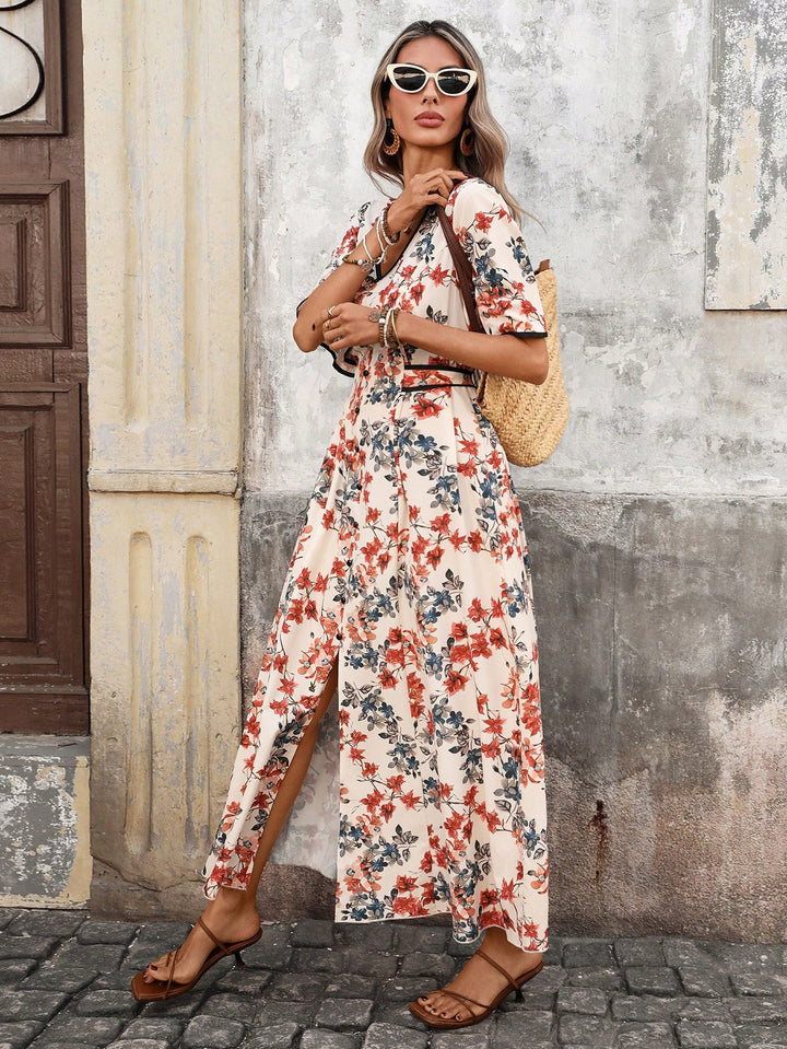 Rochie maxi SHEIN, mix culori