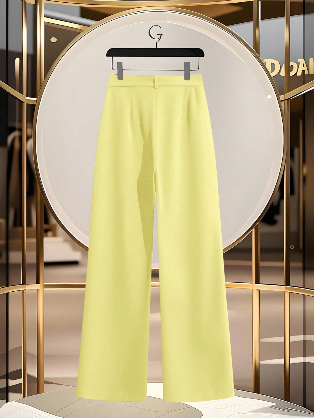 Pantaloni SHEIN, galben