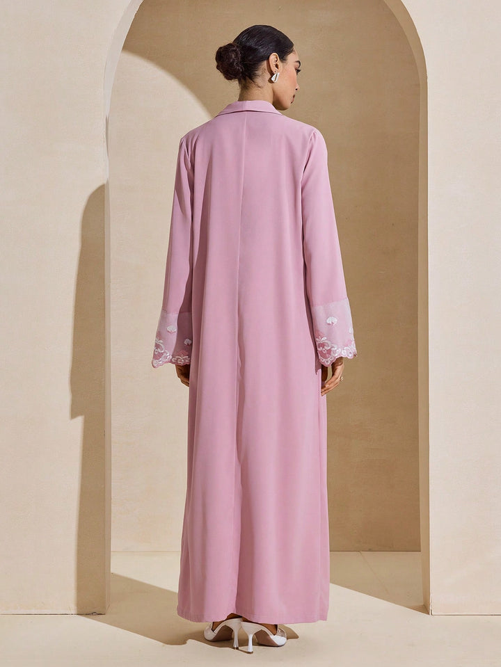 Cardigan lung  SHEIN, roz