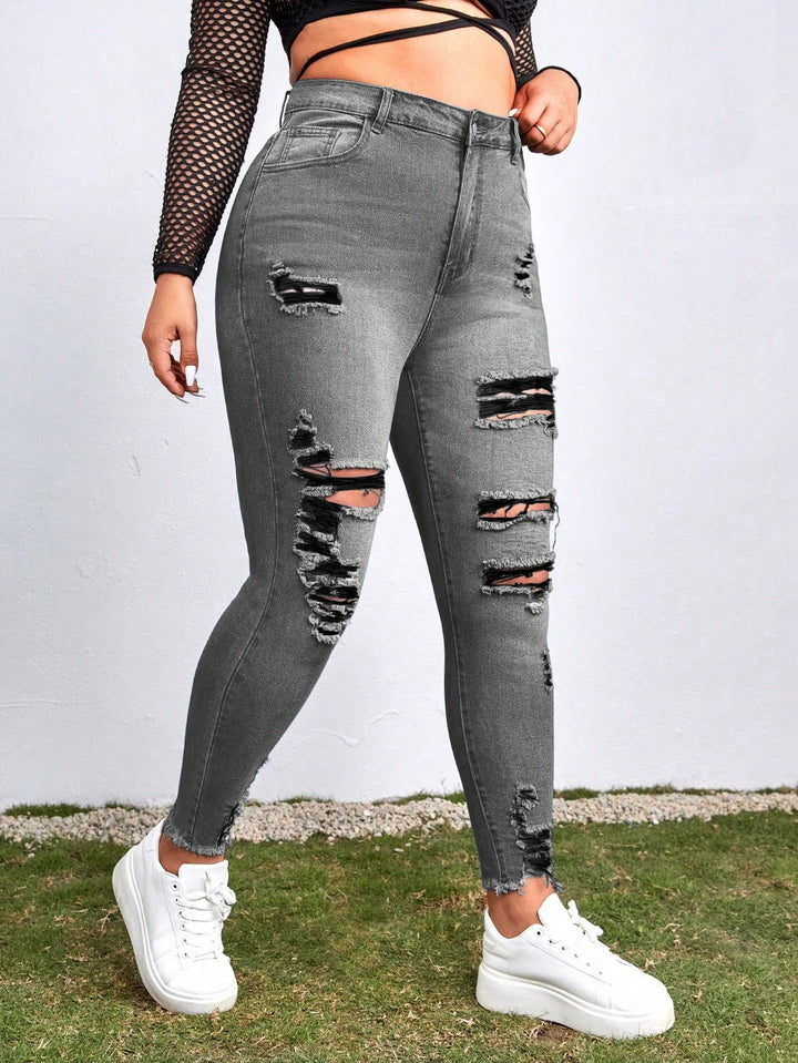 Jeans SHEIN, gri