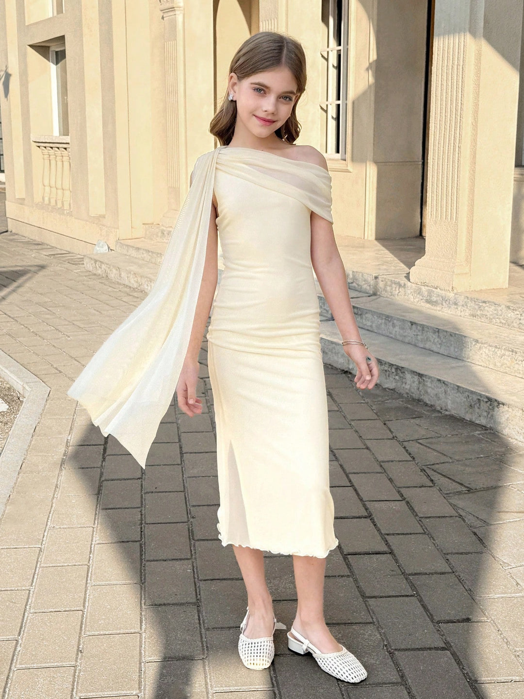 Rochie SHEIN, crem