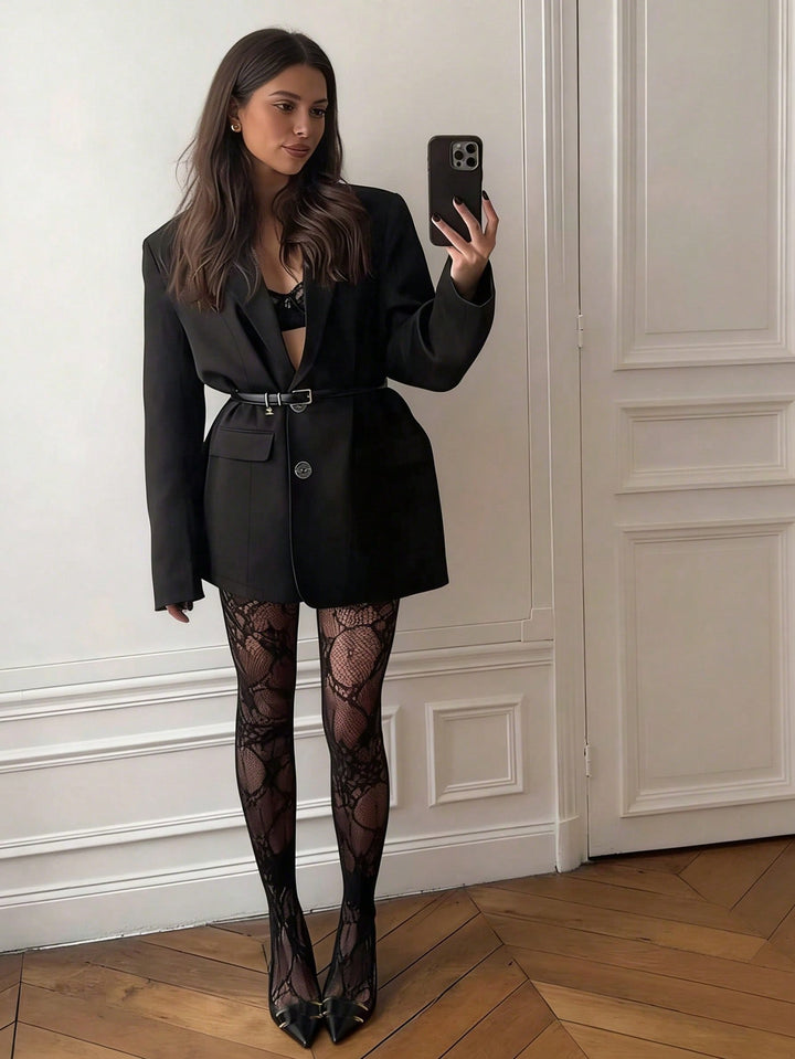 Sacou SHEIN, negru