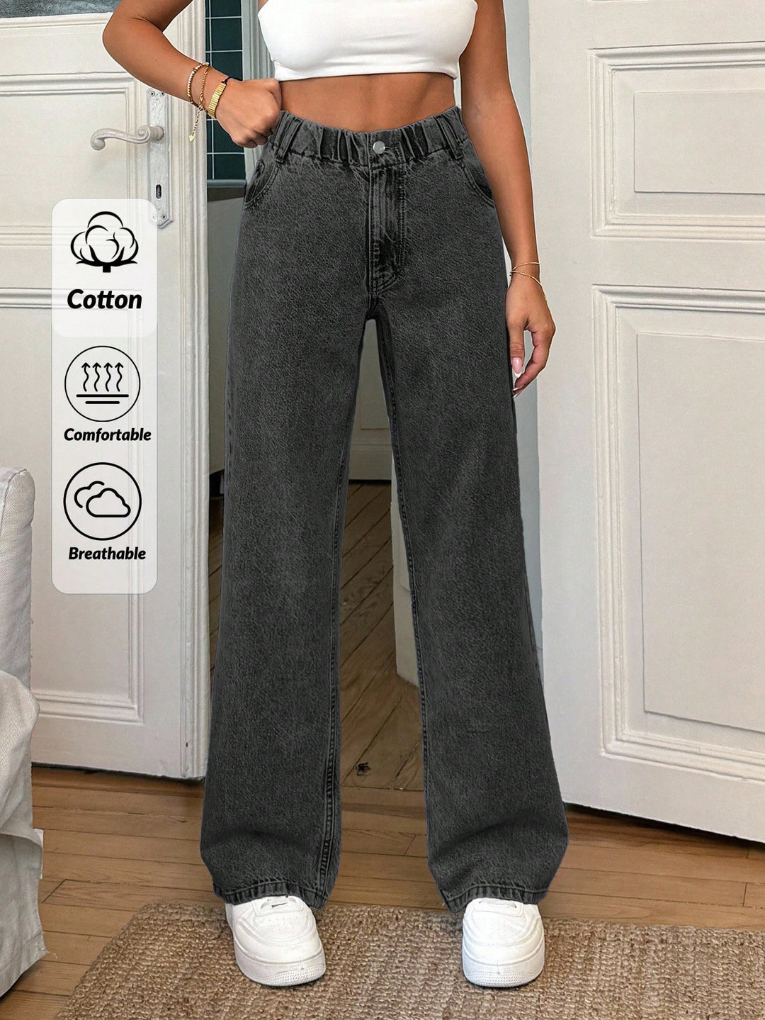 Jeans SHEIN, gri
