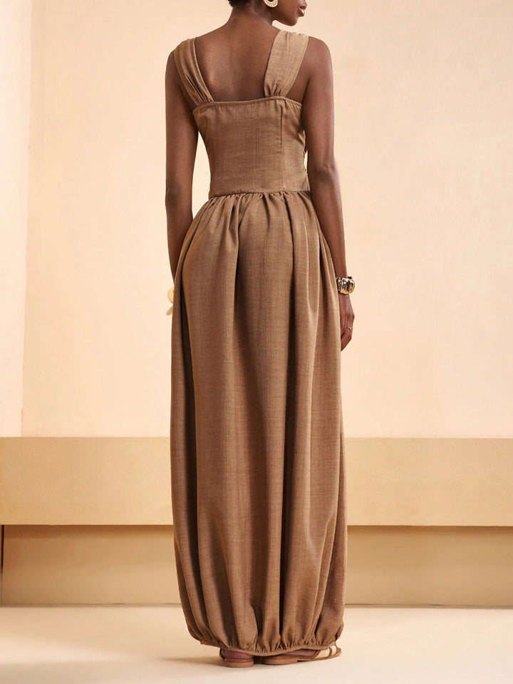 Rochie maxi SHEIN, maro