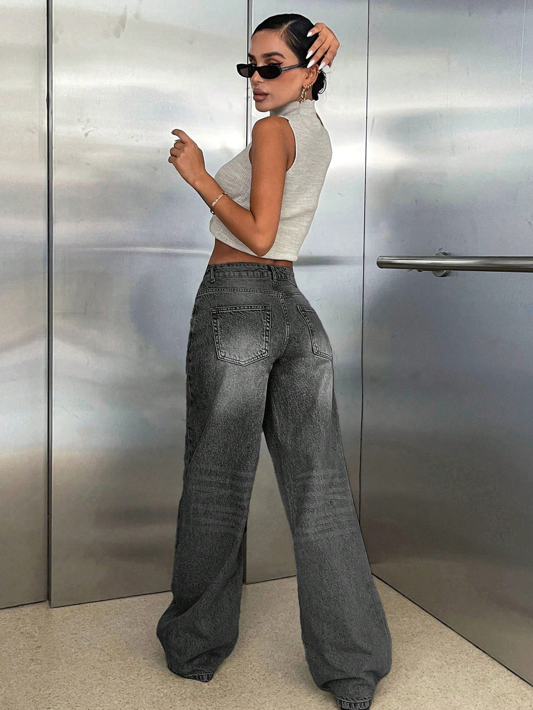 Jeans SHEIN, negru