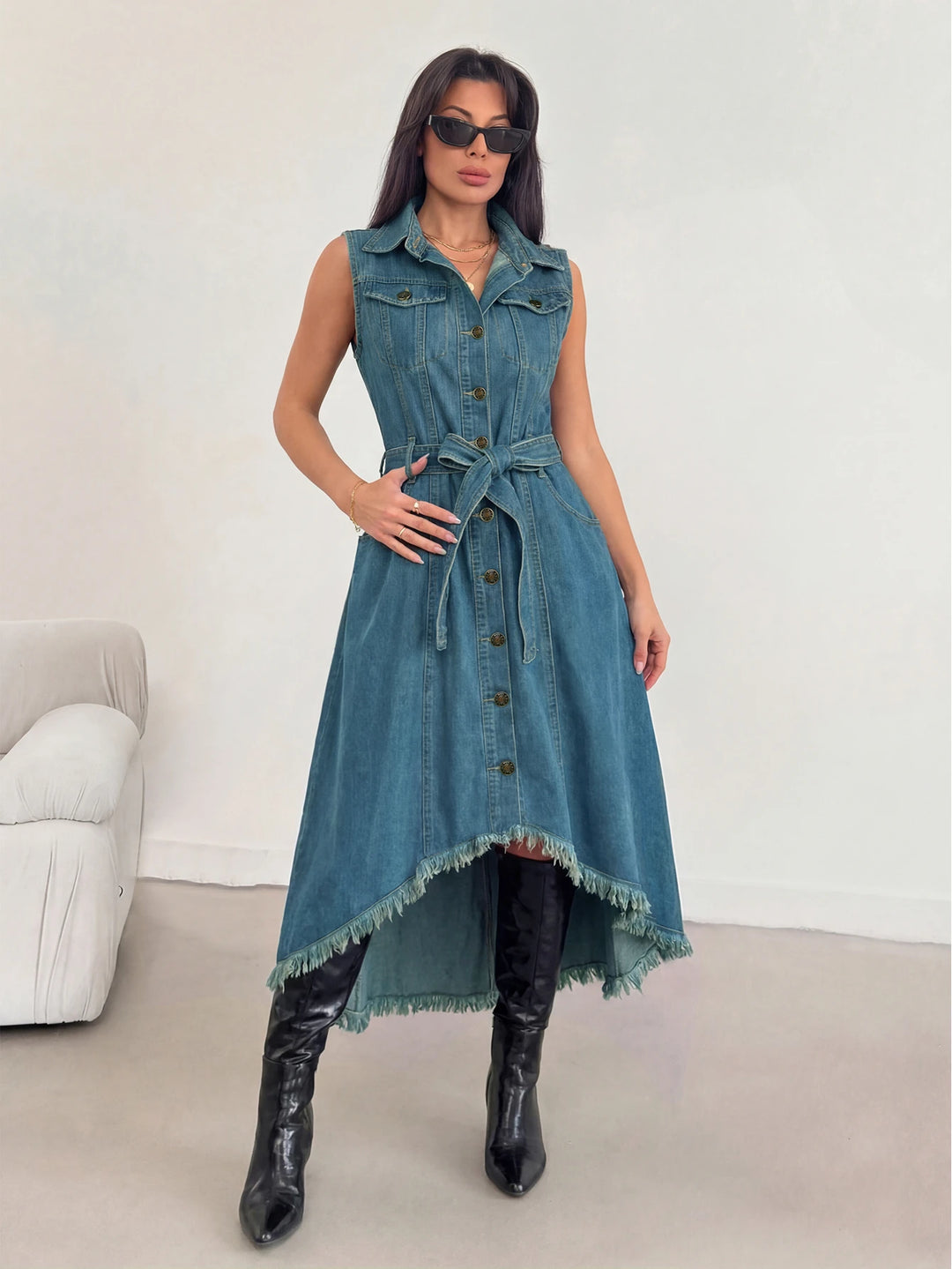 Rochie maxi SHEIN, albastru