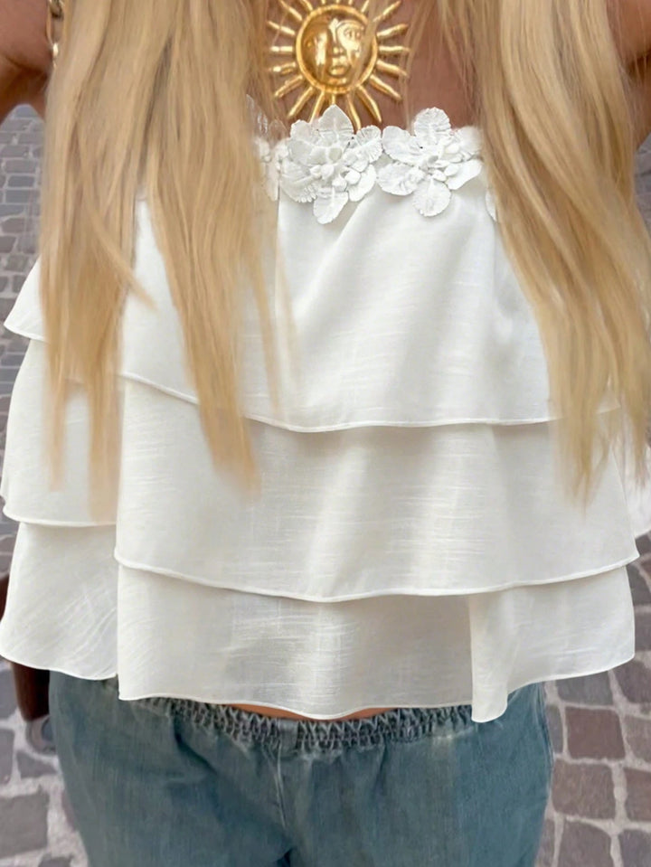 Top SHEIN, alb