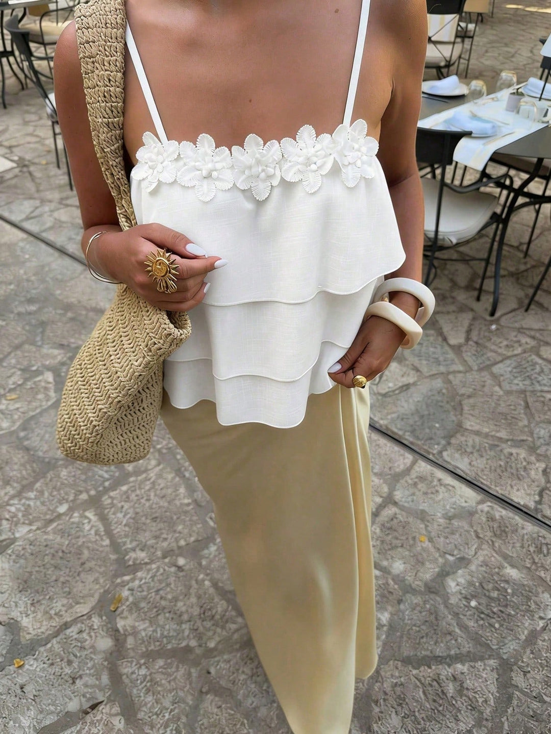 Top SHEIN, alb