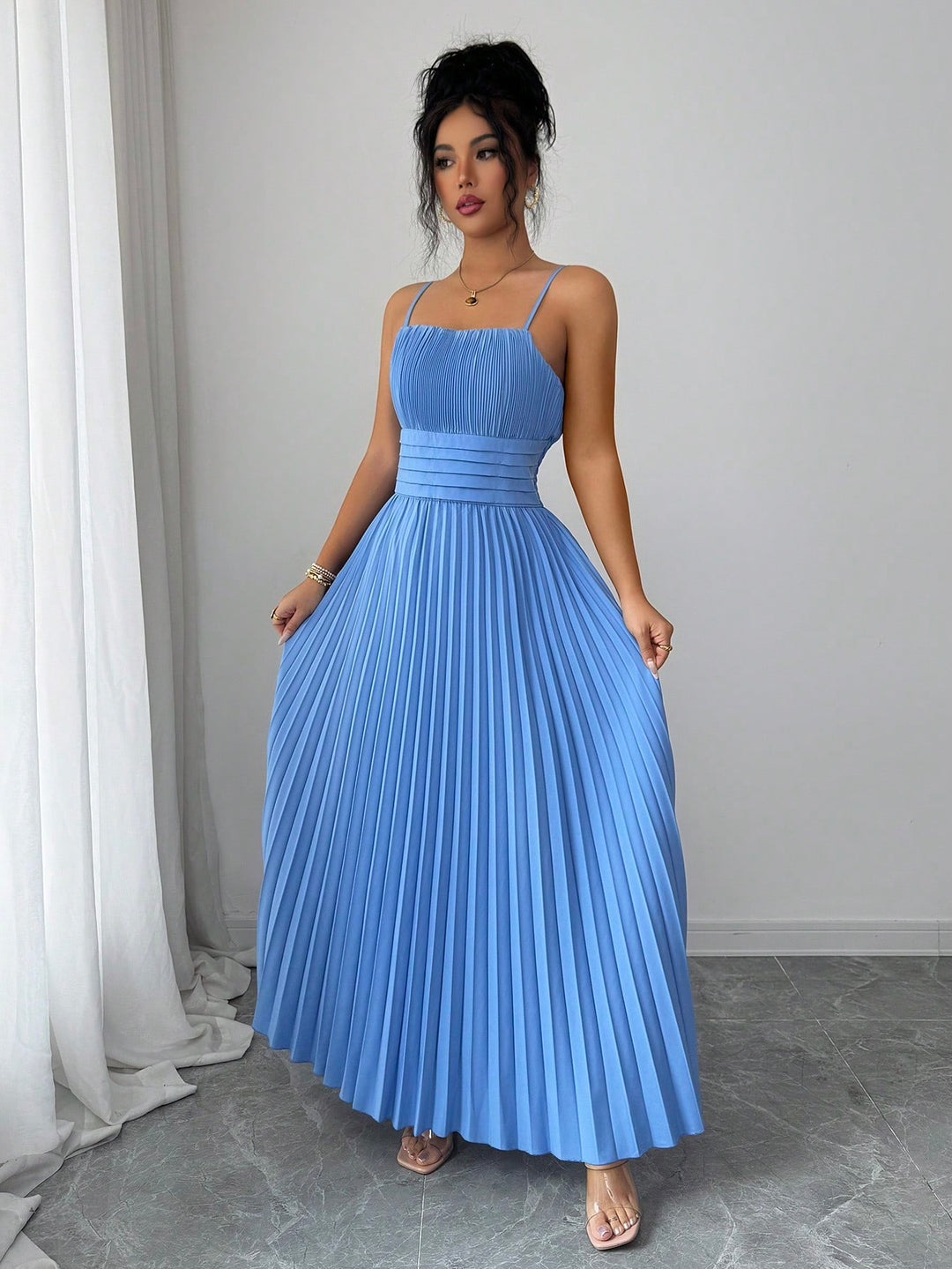 Rochie maxi SHEIN, albastru