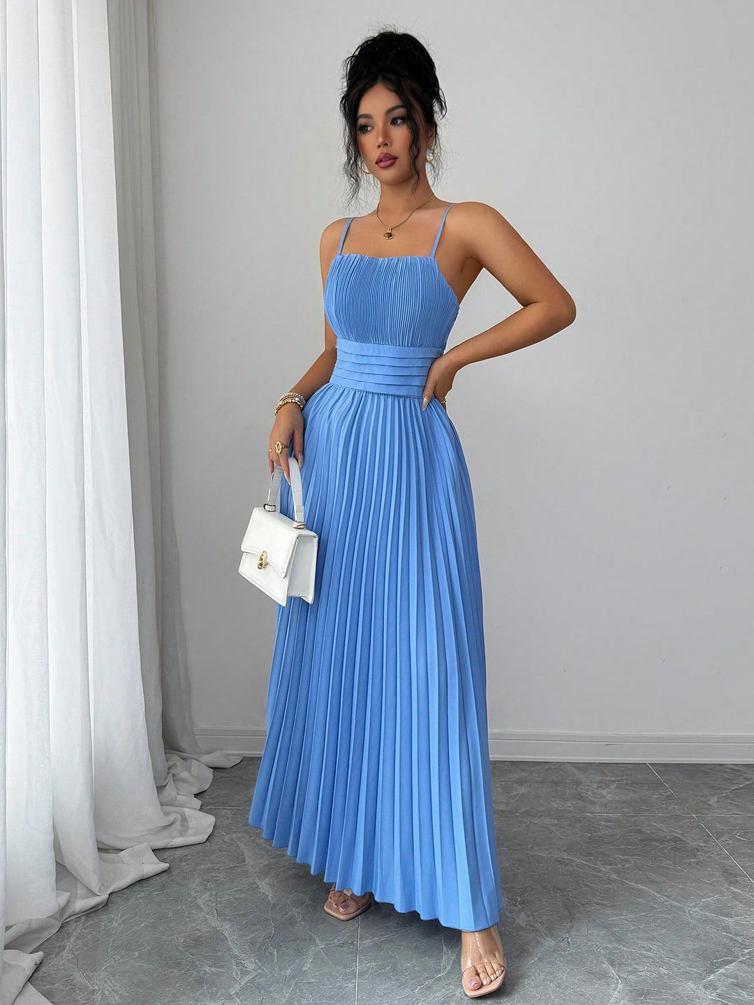 Rochie maxi SHEIN, albastru