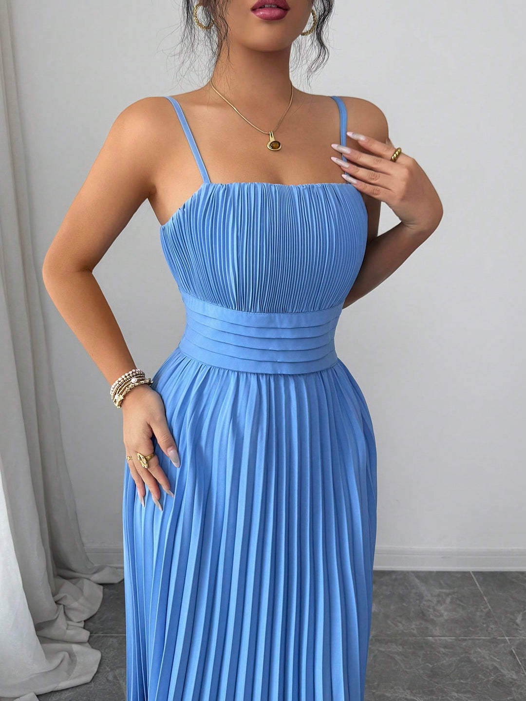 Rochie maxi SHEIN, albastru