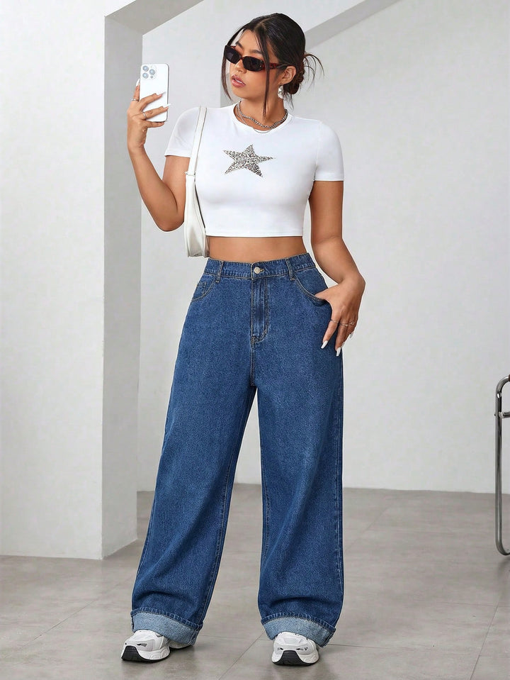 Jeans SHEIN, albastru