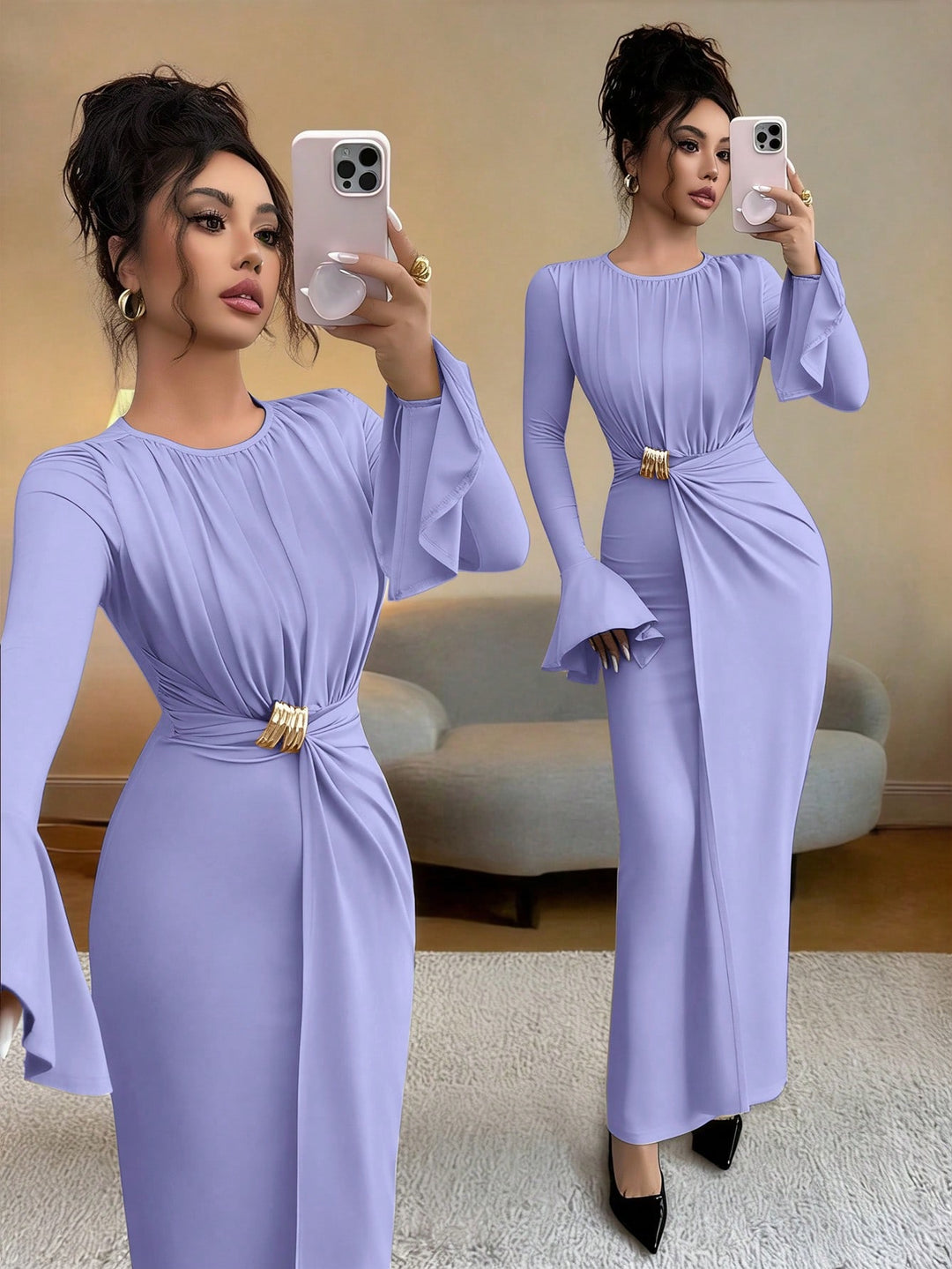 Rochie maxi SHEIN, mov