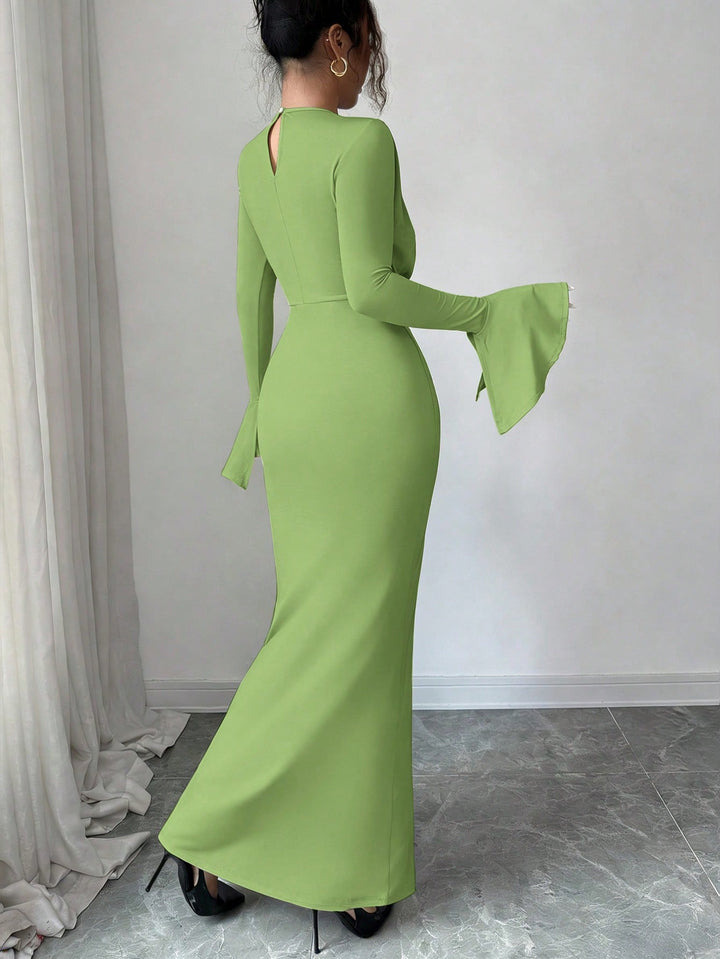 Rochie maxi SHEIN, verde