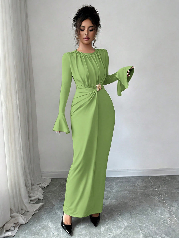 Rochie maxi SHEIN, verde