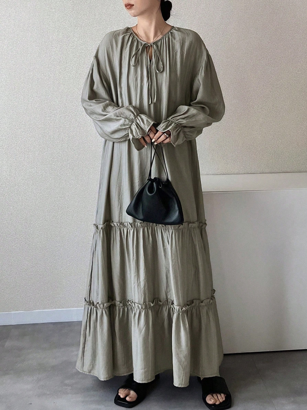 Rochie maxi SHEIN, gri