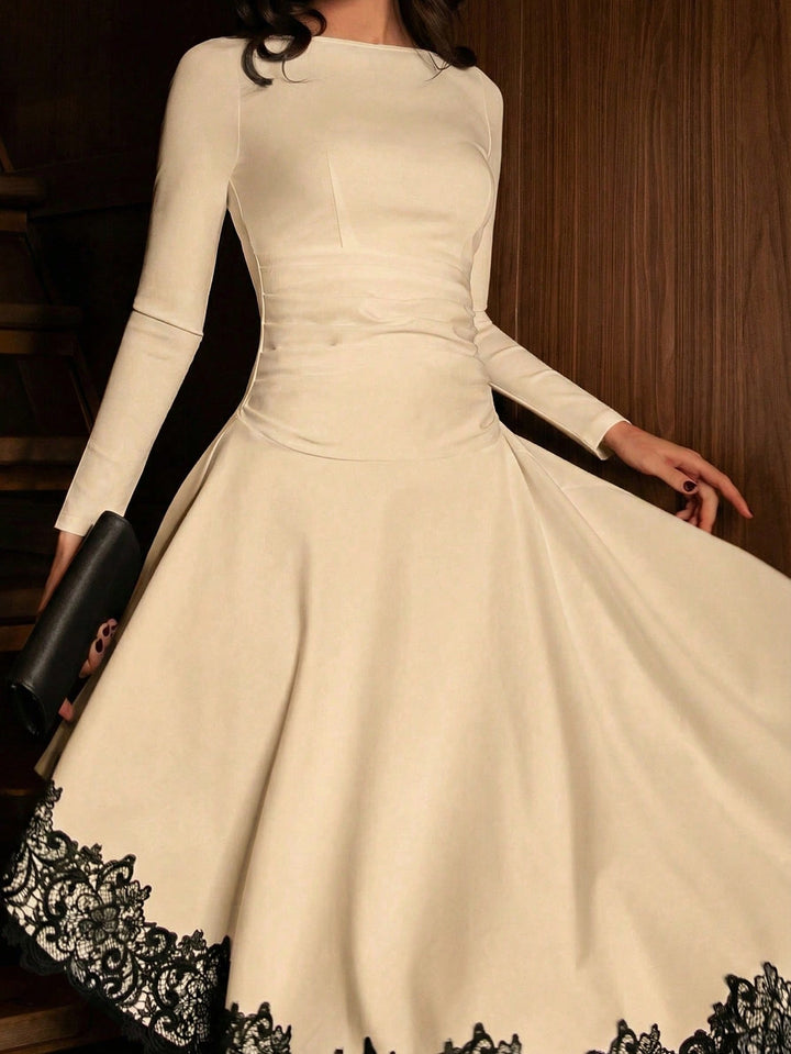 Rochie midi SHEIN, bej