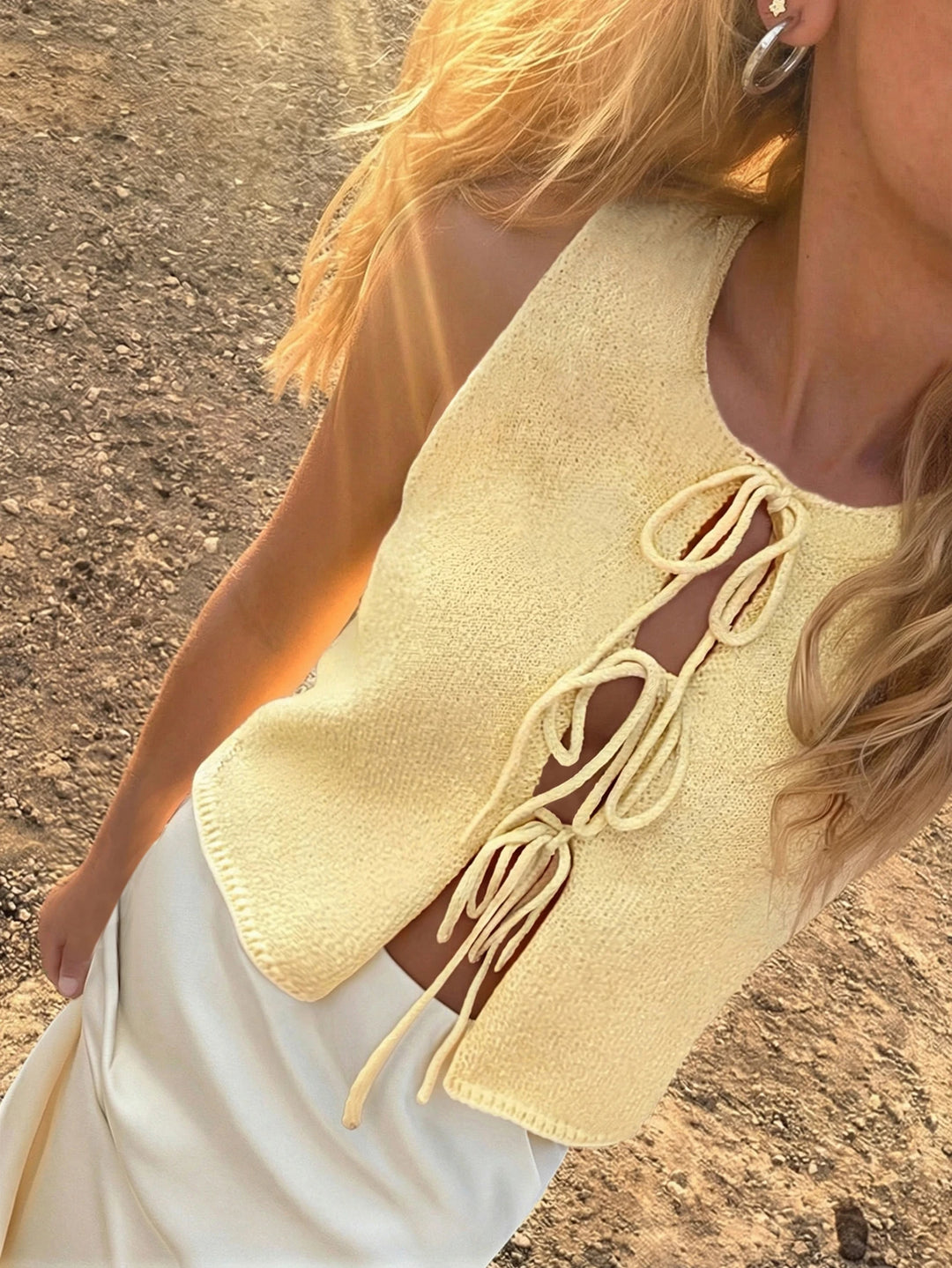Top SHEIN, galben