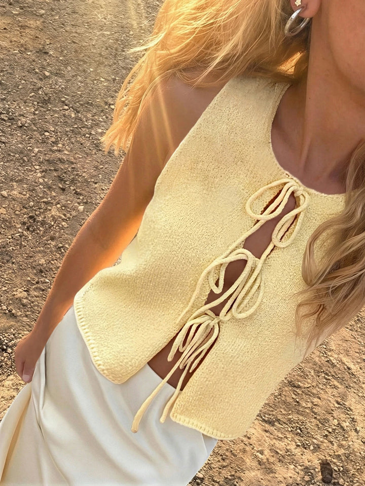 Top SHEIN, galben