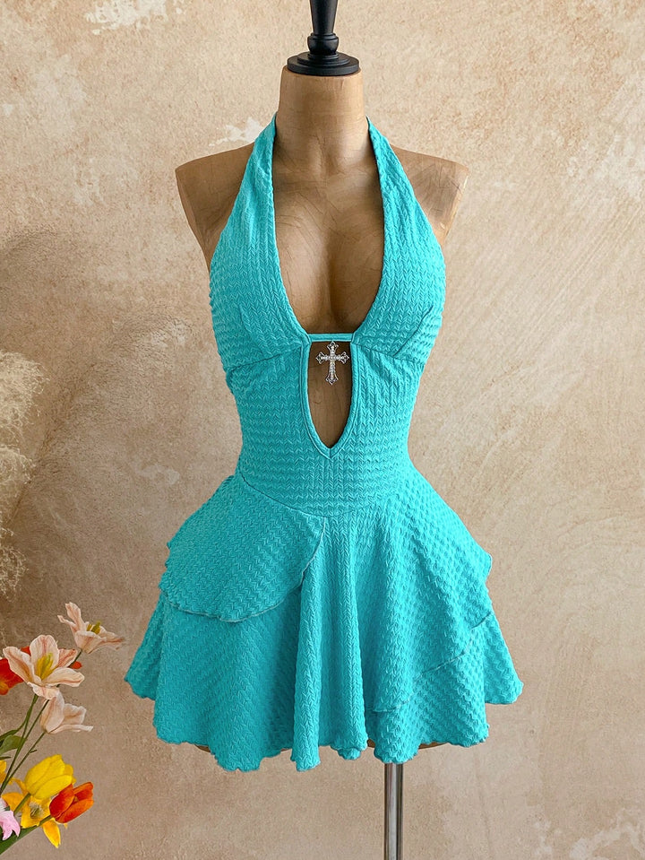 Rochie mini SHEIN, verde