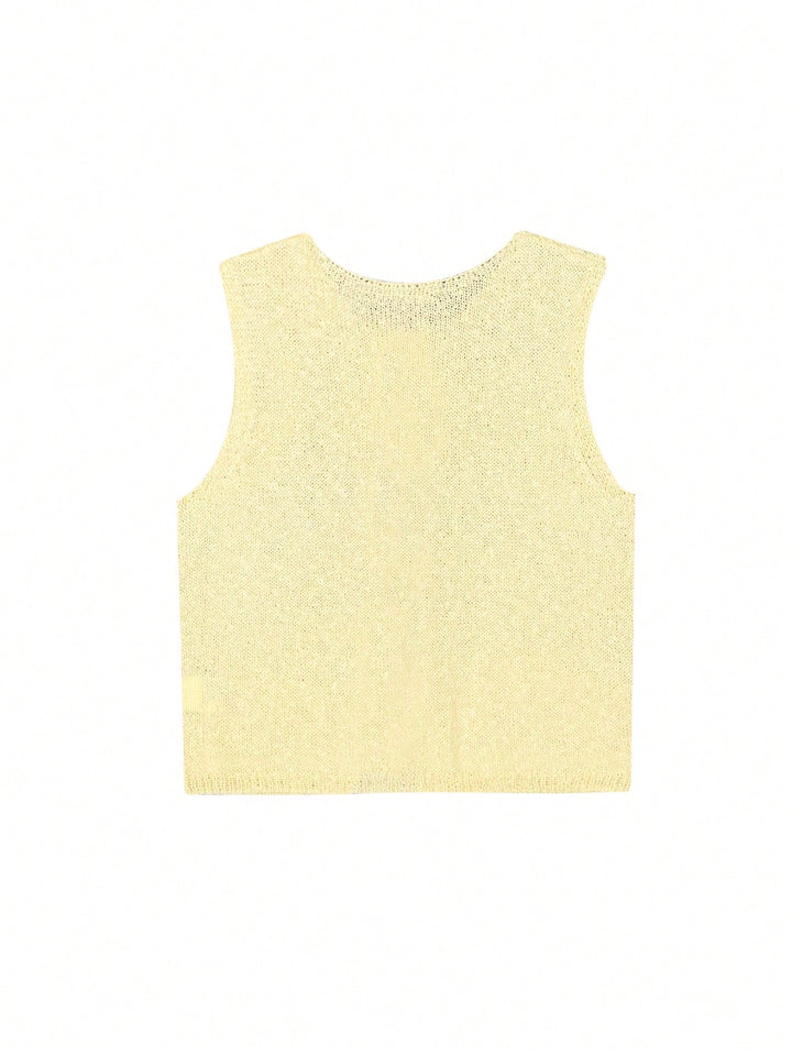 Top SHEIN, galben