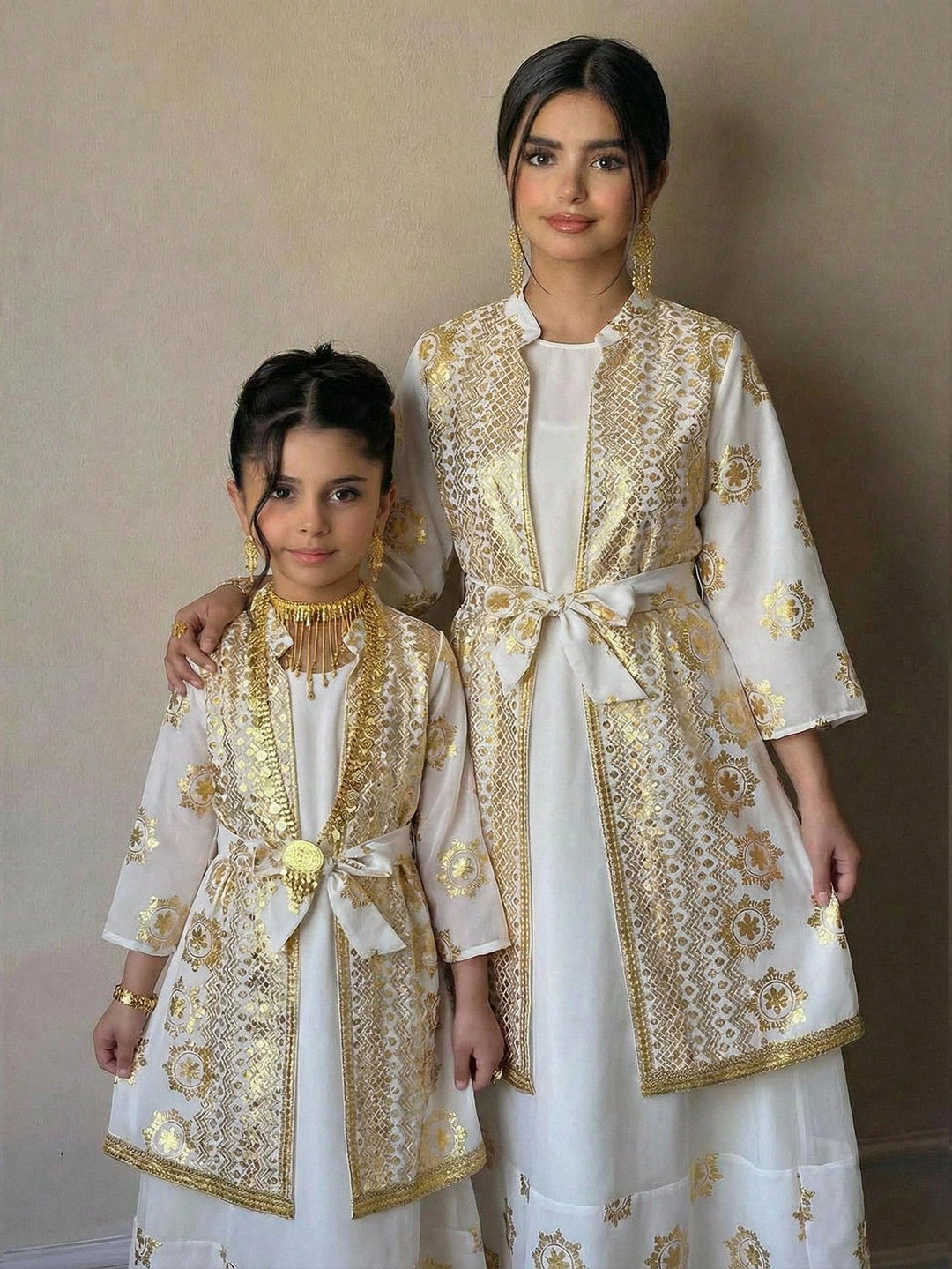 Set rochie și cardigan SHEIN, alb