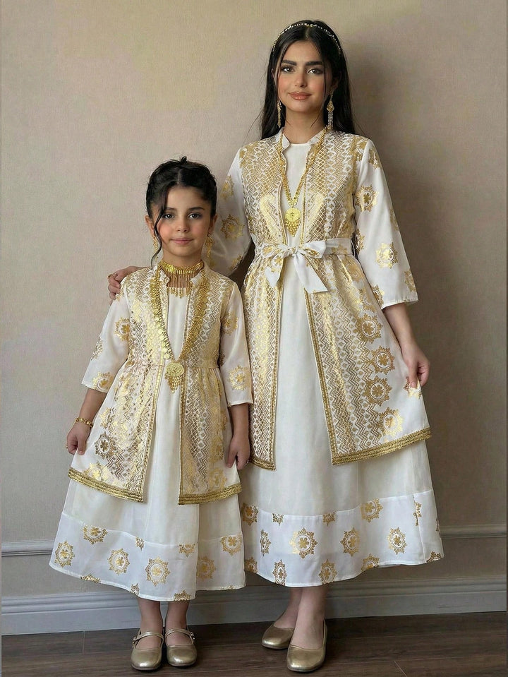 Set rochie și cardigan SHEIN, alb