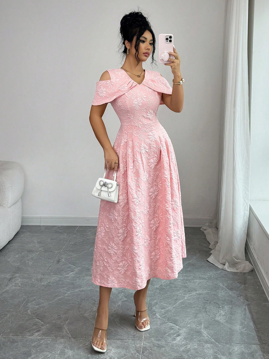 Rochie maxi SHEIN, roz