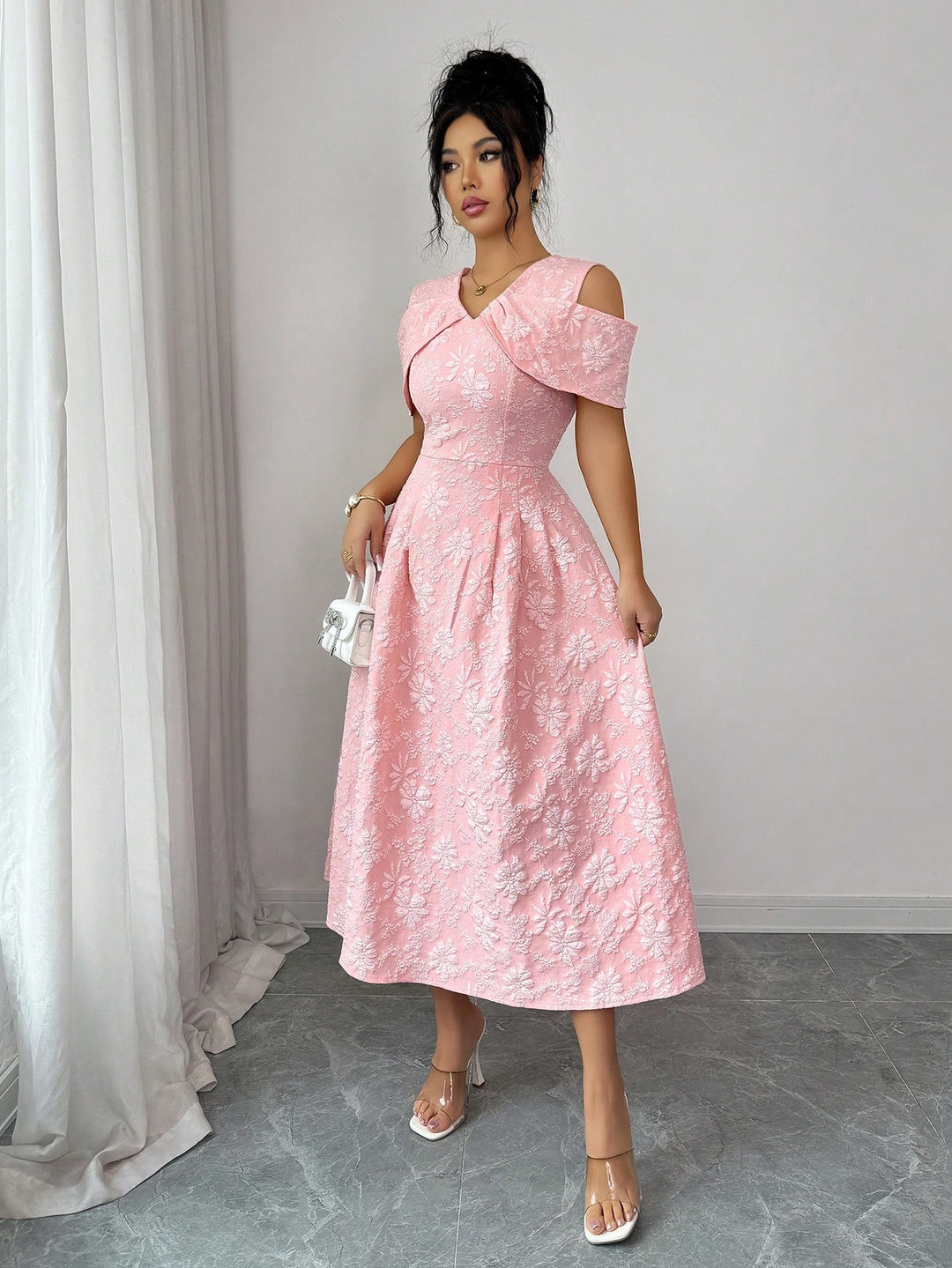 Rochie maxi SHEIN, roz