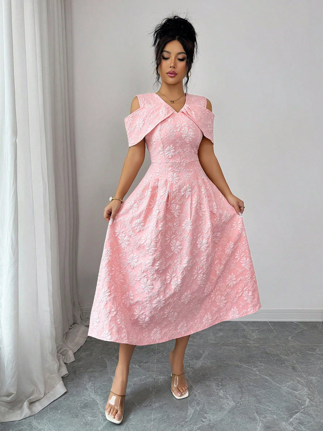 Rochie maxi SHEIN, roz
