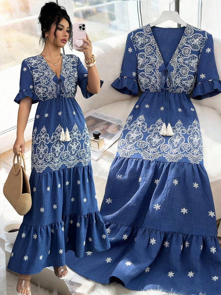 Rochie maxi SHEIN, albastru