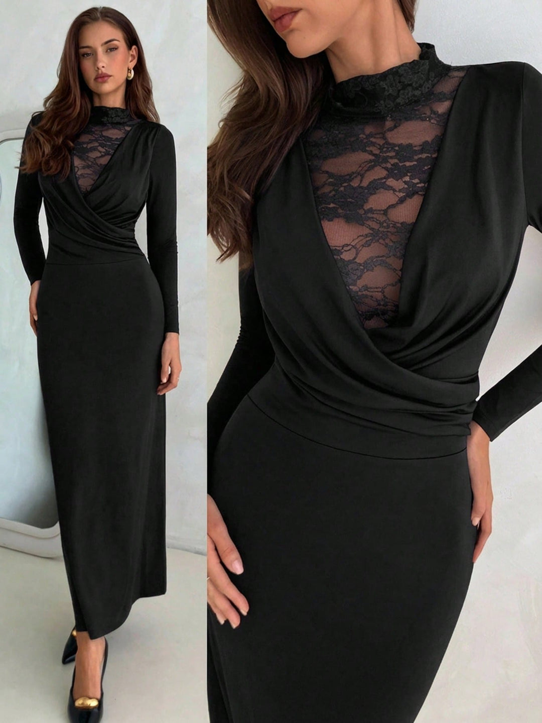 Rochie maxi SHEIN, negru