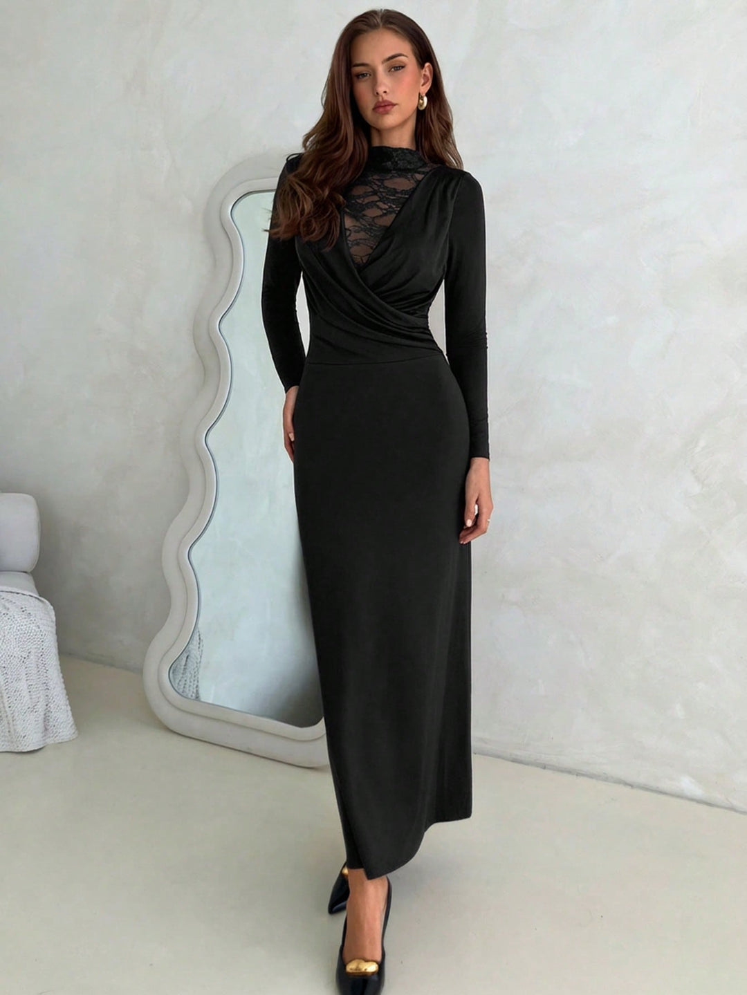Rochie maxi SHEIN, negru