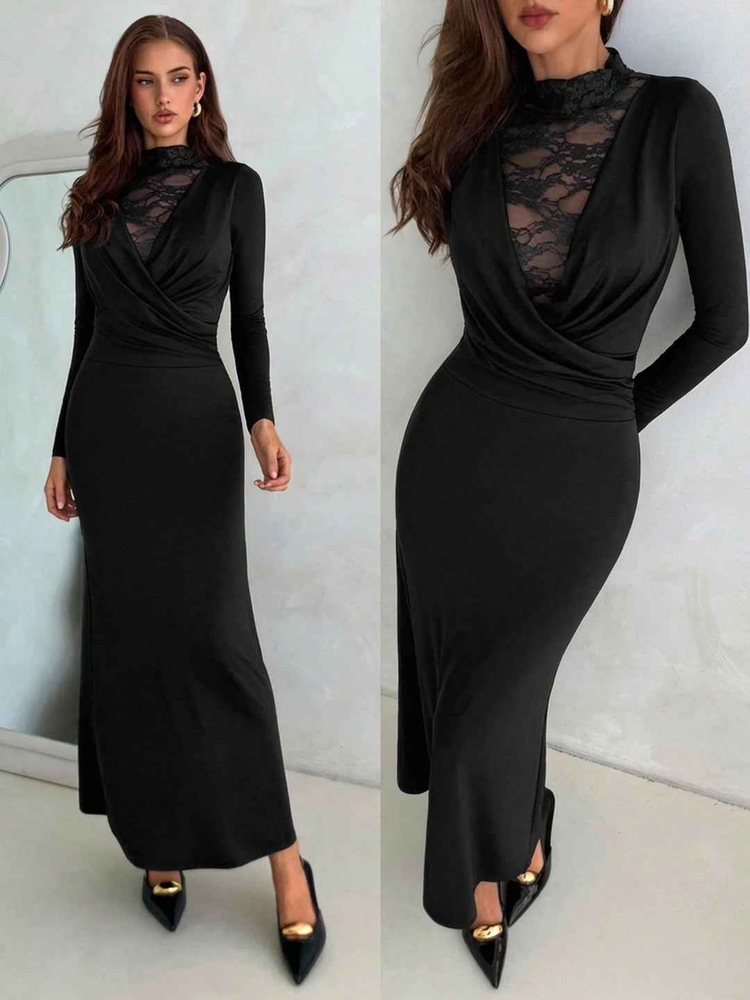 Rochie maxi SHEIN, negru