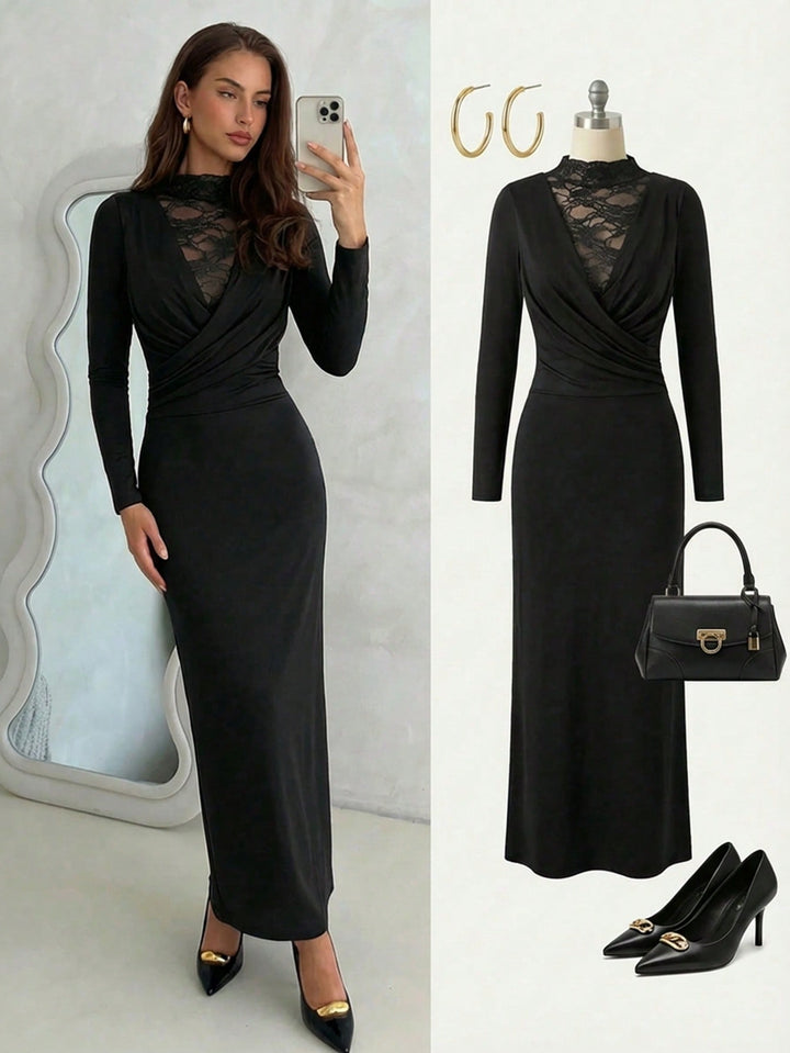 Rochie maxi SHEIN, negru
