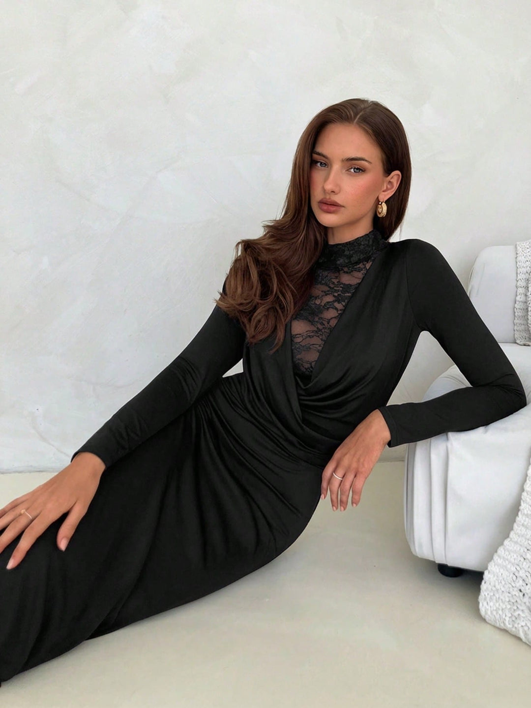 Rochie maxi SHEIN, negru