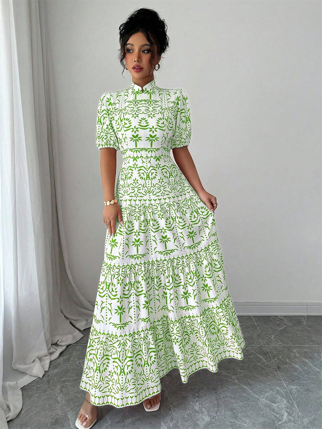 Rochie maxi SHEIN, verde