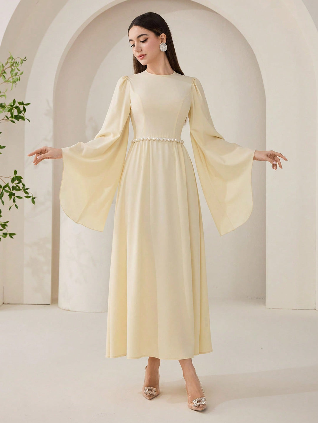 Rochie maxi SHEIN, galben