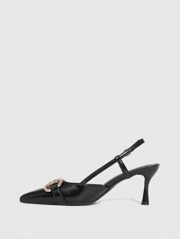 Pantofi cu toc SHEIN, negru