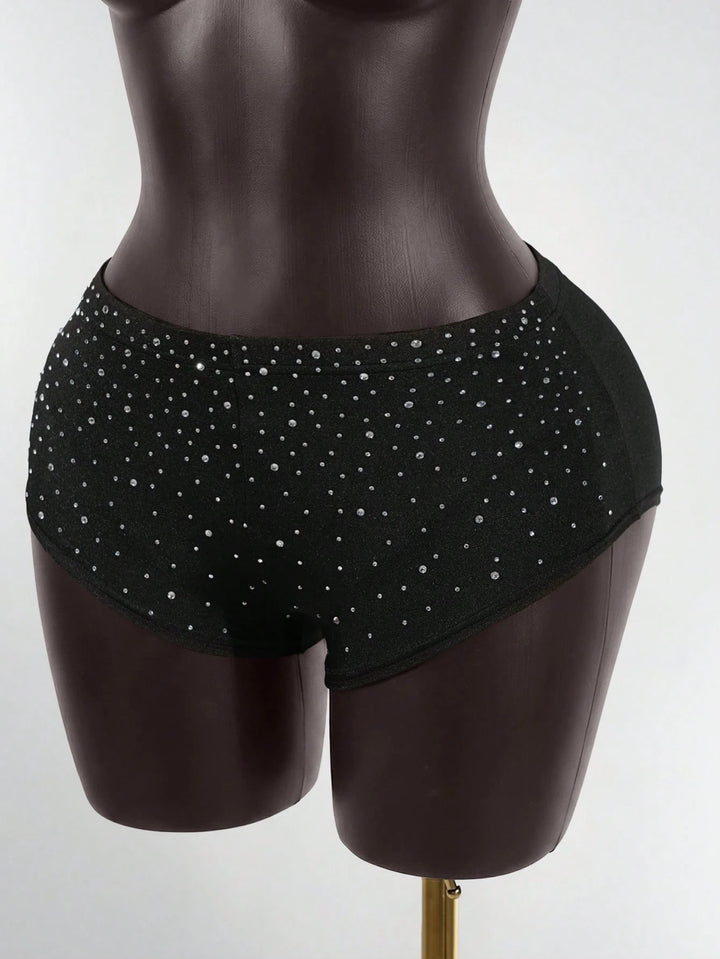 Pantaloni scurți SHEIN, negru