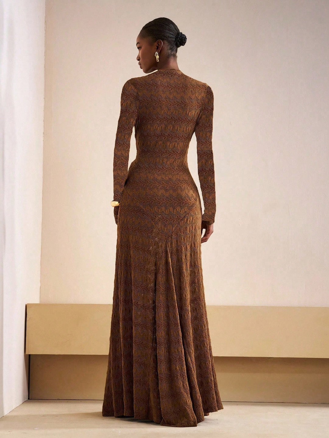 SHEIN Maxi ruha, barna